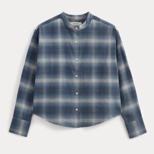 EVERLANE Flannel Shirt  | Blue Ombre Plaid L